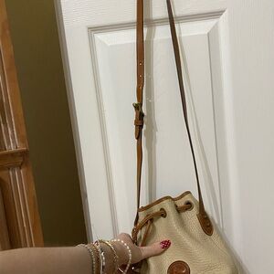 Dooney & Bourke Tan and Brown Crossbody Bag